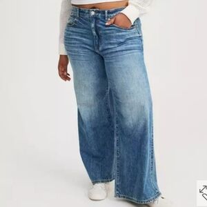 TORRID 18T High-Rise Baggy Wide Leg Stretch + Rigid Jeans